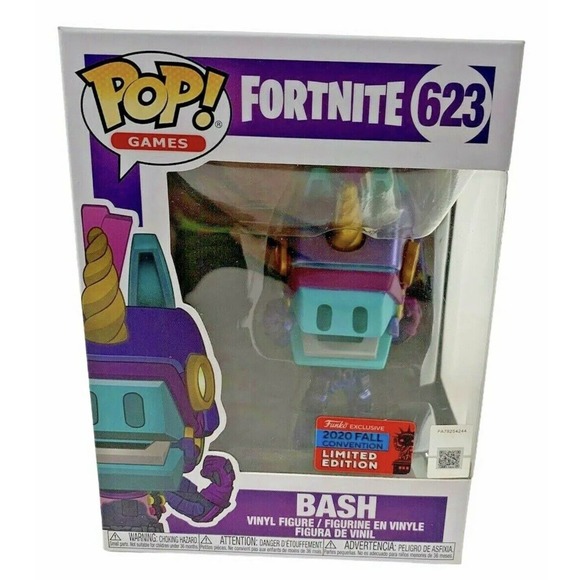 NIB Funko POP! Fortnite 623 Bash 2020 Fall Convention Limited Edition +PROTECTOR - Picture 1 of 8